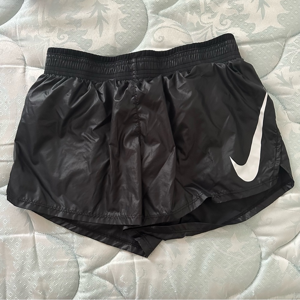 Black Nike Logo Running Shorts